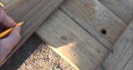How to build a raised bed garden from pallets.