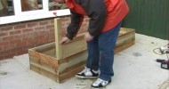 Constructing a Raised Bed Vegtable Garden For A Patio Garden