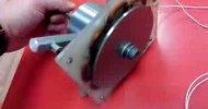 Homemade wind turbine generator for neodymium magnets. 3 phases. TEST