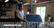 Red Wiggler Worm Composting Bin Setup