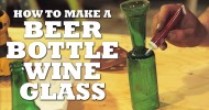 How to Make BEER Bottle Wine Glasses