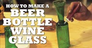 How to Make BEER Bottle Wine Glasses