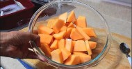 Preparing Cantaloupe for Freezing
